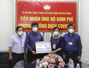 Công ty Cổ phần Điện lực Khánh Hòa hỗ trợ 80 triệu đồng cho lực lượng tuyến đầu chống dịch