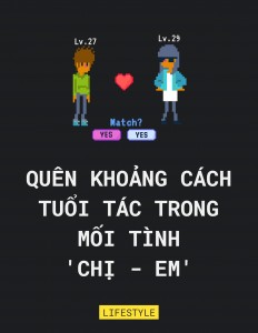 Quên khoảng cách tuổi tác trong mối tình 'chị - em'