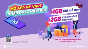 Mở app My VNPT, nhận ngay 3GB data miễn phí