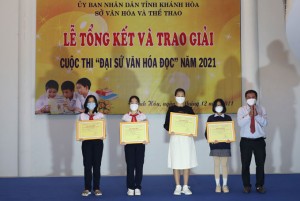 Trao giải cuộc thi Đại sứ văn hóa đọc năm 2021