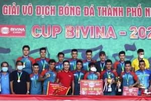 Giải vô địch bóng đá TP. Nha Trang - Cúp BIVINA: Đội bóng phường Phước Tân vô địch