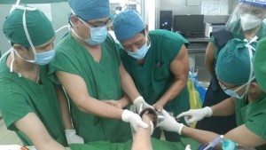 Bị đứt lìa nửa bàn tay do tai nạn sinh hoạt