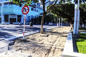Phối hợp thi công hạ tầng ngầm trên vỉa hè đường Trần Phú