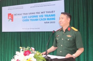 Bế mạc Trại sáng tác mỹ thuật đề tài Lực lượng vũ trang – Chiến tranh cách mạng năm 2022