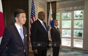 Đối thoại Shangri-La 2022: Mỹ-Nhật-Hàn họp 3 bên về hợp tác an ninh