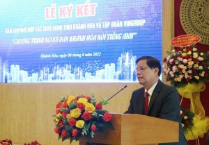 Triển khai chương trình "Người dân Khánh Hòa nói tiếng Anh" do Tập đoàn Vingroup tài trợ