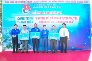 Khánh thành công trình thanh niên "Chuyển đổi số trong tuyên truyền, quảng bá Du lịch Khánh Hòa"