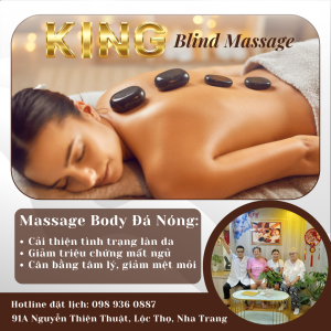 Trải nghiệm massage đá nóng tuyệt vời của người mù tại Nha Trang