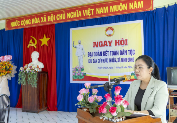 Xã Ninh Đông, thị xã Ninh Hòa: Ngày hội Đại đoàn kết toàn dân tộc tại Khu dân cư Phước Thuận