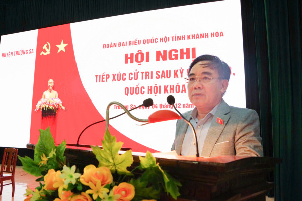 Đại biểu Quốc hội tỉnh tiếp xúc cử tri huyện Trường Sa