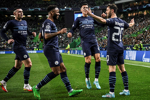 Manchester City vừa có trận thắng đậm 5-0 trước Sporting Lisbon trong khuôn khổ lượt đi vòng 1/8 Champions League.