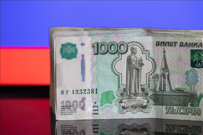 Đồng ruble của Nga. Ảnh: THX/TTXVN