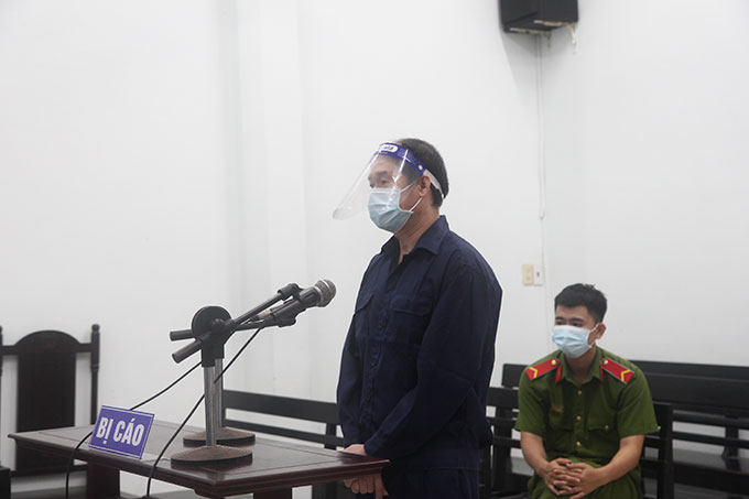 Bị cáo Trần Văn Quang tại tòa.