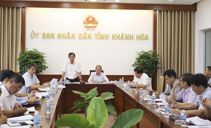 Ông Nguyễn Tấn Tuân phát biểu chỉ đạo tại cuộc họp.