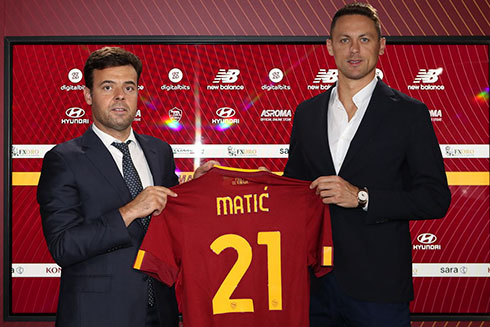 Nemanja Matic đến với AS Roma để tái hợp với ông thầy Mourinho.